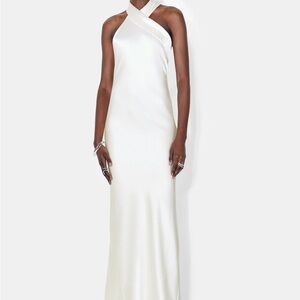 galvan pandora asymmetrical bias cut dress Galvan London, Cropped Pandora Bridal Dress Wedding Dress Save 43%
